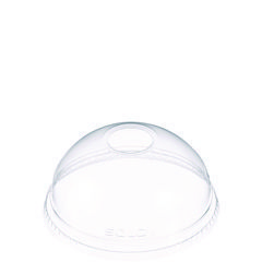 Ultra Clear Dome Cold Cup Lids f/16-24 oz Cups, PET, 1000/Carton